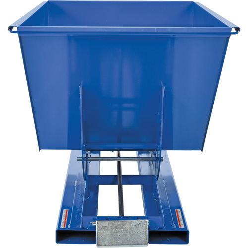 Self-Dumping Hopper, Steel, 1 cu.yd., Blue Toolneeds Inc.