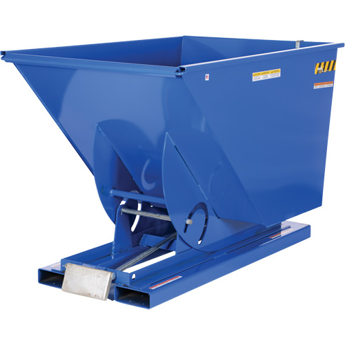 Conteneur autobasculeur, Acier, 1-1/2 vg³, Bleu Toolneeds Inc.