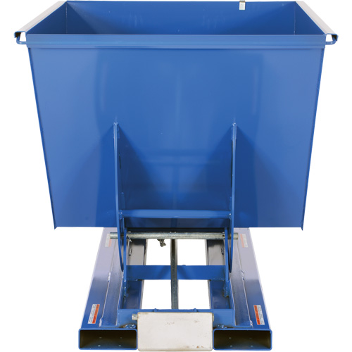 Conteneur autobasculeur, Acier, 1-1/2 vg³, Bleu Toolneeds Inc.