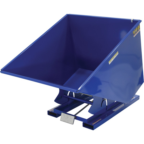Conteneur autobasculeur, Acier, 2 vg³, Bleu Toolneeds Inc.
