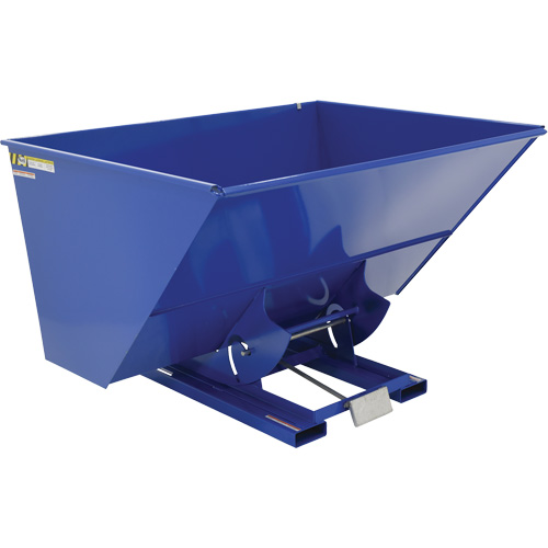 Self-Dumping Hopper, Steel, 3 cu.yd., Blue Toolneeds Inc.