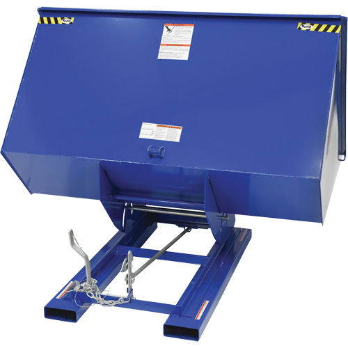 Self-Dumping Hopper, Steel, 3 cu.yd., Blue Toolneeds Inc.