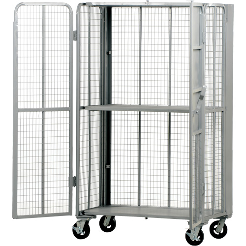 FST Series Folding Security Truck, 1 Tiers, 27" L x 45" W x 77" H, 2000 lbs. Cap. Toolneeds Inc.