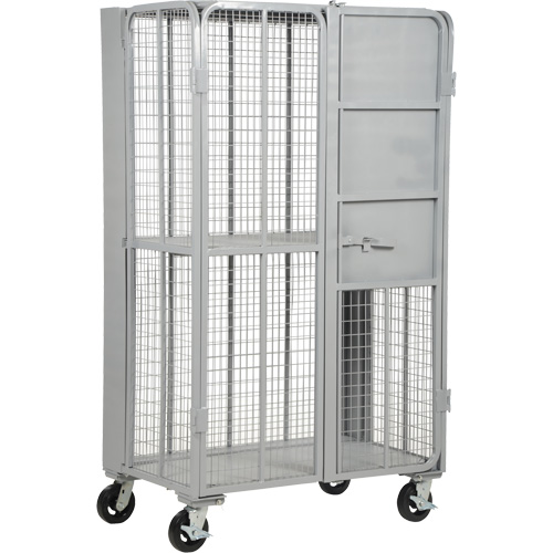 FST Series Folding Security Truck, 1 Tiers, 27" L x 45" W x 77" H, 2000 lbs. Cap. Toolneeds Inc.