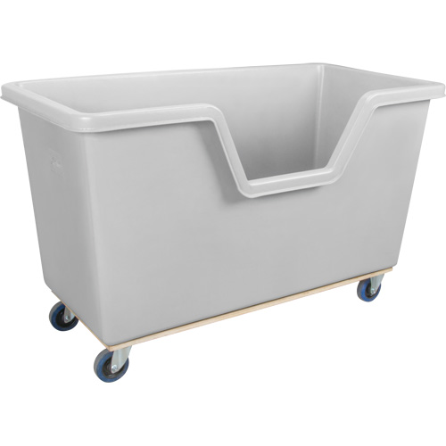 Chariot-caisse &agrave; c&ocirc;t&eacute; ouvert, Poly&eacute;thyl&egrave;ne, 63" lo x 34-1/4'' la x 38-1/2" h, Volume 24 pi³, Capacit&eacute; 1200 lb Toolneeds Inc.