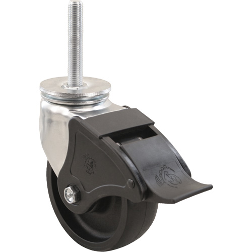 Roulette Emaxx RollX, Pivotant avec frein, Diam&egrave;tre 5" (127 mm), Capacit&eacute; 1200 lb (544,3 kg) Toolneeds Inc.