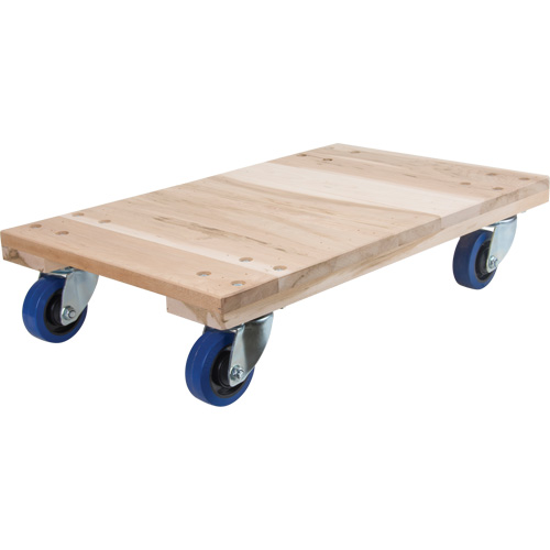 Heavy-Duty Solid Wood Dollies, Rubber Wheels, 1400 lbs. Capacity, 18" W x 30" D x 7" H Toolneeds Inc.