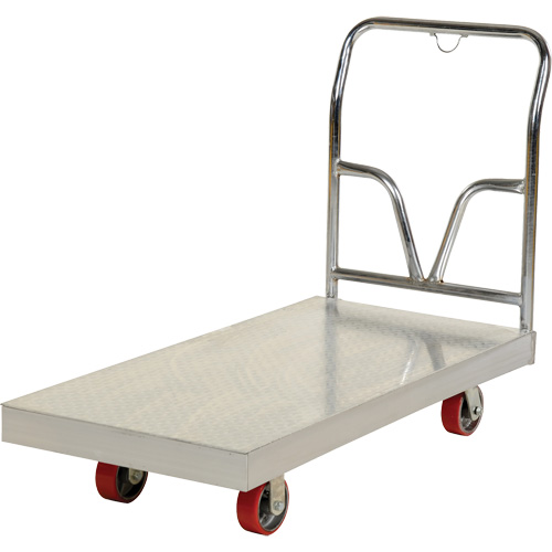 Aluminum Sheet Deck Platform Truck, 24" W x 48" L, 3600 lbs. Cap., Polyurethane Wheels Toolneeds Inc.