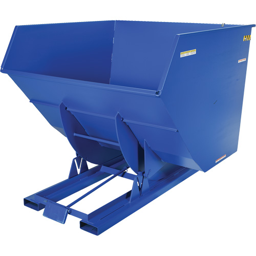 Self-Dumping Hopper, Steel, 4 cu.yd., Blue Toolneeds Inc.
