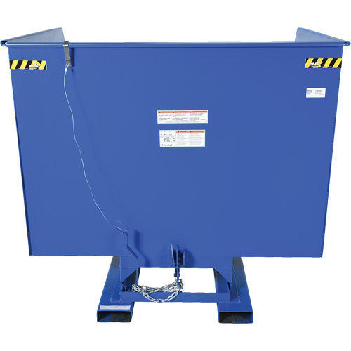 Self-Dumping Hopper, Steel, 4 cu.yd., Blue Toolneeds Inc.