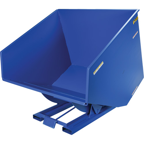Self-Dumping Hopper, Steel, 4 cu.yd., Blue Toolneeds Inc.