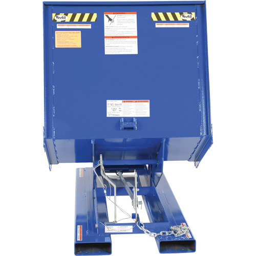 Open Sided Hopper, Steel, 1 cu.yd., Blue Toolneeds Inc.