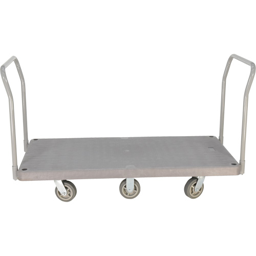 Chariot &agrave; plateforme en plastique robuste, 60" lo x 30" la, 3000 lb cap, Roues Polyur&eacute;thane Toolneeds Inc.