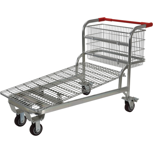 Chariot en treillis emboîtable, Acier, 28-3/4" x 37-1/16" x 59-5/8", Capacit&eacute; 275 lb Toolneeds Inc.