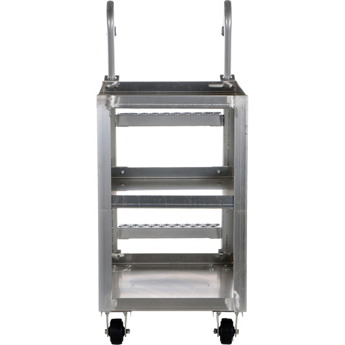 Stockpicker Truck, Aluminum, 21-7/8" W x 40" D, 3 Shelves, 660 lbs. Capacity Toolneeds Inc.