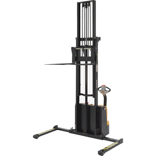 Double Mast Stacker, Electric Operated, 2200 lbs. Capacity, 150" Max Lift Toolneeds Inc.
