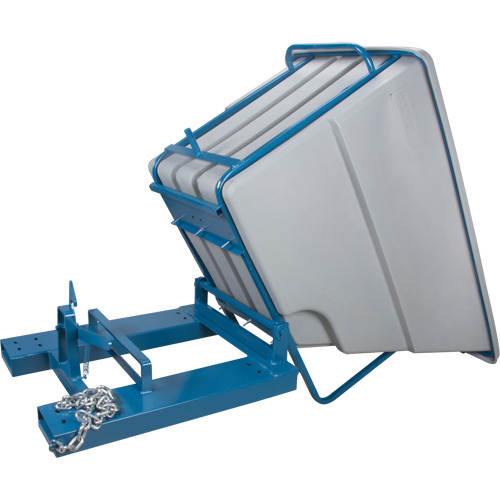Self-Dumping Hopper, Polyethylene, 1-1/10 cu.yd, Grey Toolneeds Inc.