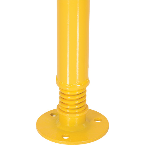 Spring Loaded Bollard, Steel, 42" H x 2-1/8" W, Yellow Toolneeds Inc.