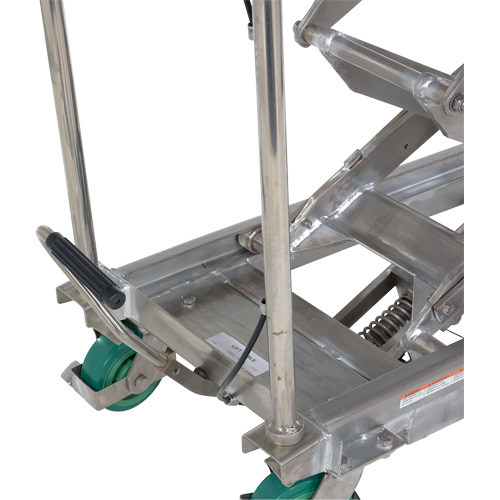 Manual Hydraulic Scissor Lift Table, 36-1/4" L x 19-3/8" W, Stainless Steel, 600 lbs. Capacity Toolneeds Inc.
