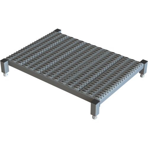 Adjustable Height One-Step Work Platform, 24" W x 36" D, 800 lbs. Capacity, All-Welded Toolneeds Inc.