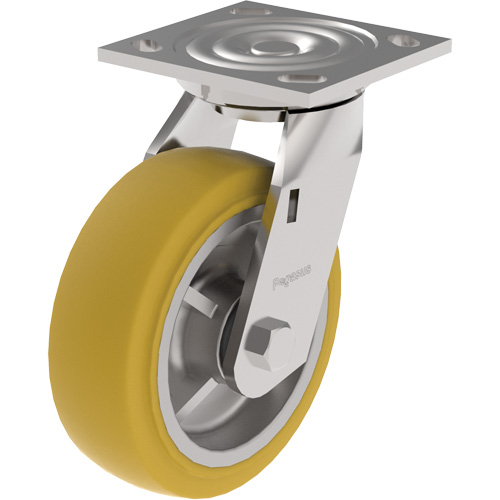 21 Series Medium-Duty Caster, Swivel, 4" (101.6 mm), Urethane, 700 lbs. (317 kg.) Toolneeds Inc.