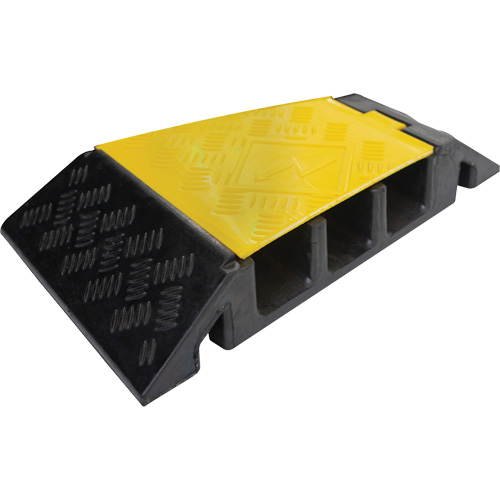 Powerhouse Heavy-Duty Right Turn Cable Protector, 3 Channels, 12" L x 19.75" W x 3" H Toolneeds Inc.