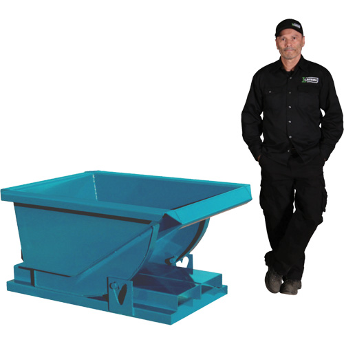 Extra Heavy-Duty Self-Dumping Hopper, Steel, 1/3 cu.yd., Blue Toolneeds Inc.