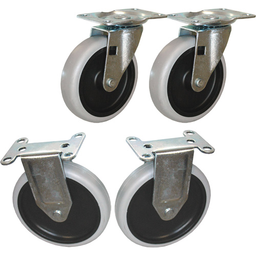 Ensemble de roulettes pour chariot &agrave; tablettes Toolneeds Inc.