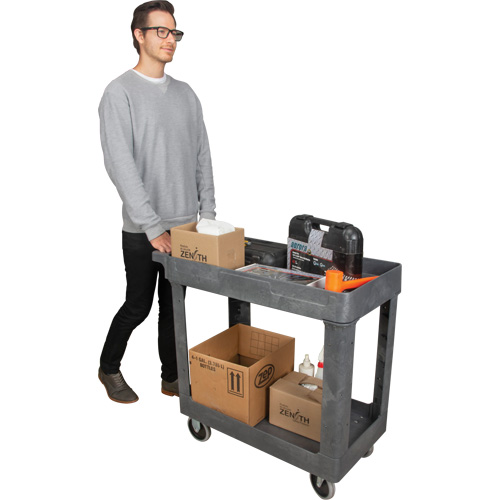 Chariot utilitaire pour l'entretien, 2 tiers, 16-1/2" x 32-1/2" x 34-1/2", Capacit&eacute; 550 lb Toolneeds Inc.