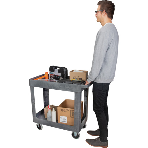 Chariot utilitaire pour l'entretien, 2 tiers, 16-1/2" x 32-1/2" x 34-1/2", Capacit&eacute; 550 lb Toolneeds Inc.