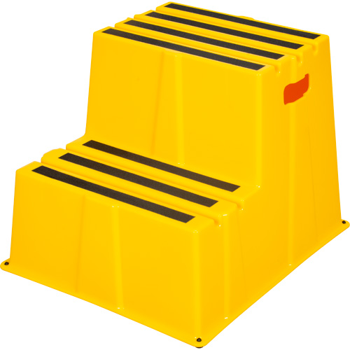Escabeau industriel, 2 marches, 26" x 22-7/16" x Hauteur 19-11/16" Toolneeds Inc.