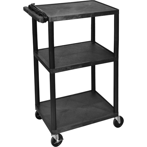 Electric Utility Cart, 3 Tiers, 24" x 42" x 18", 300 lbs. Capacity Toolneeds Inc.