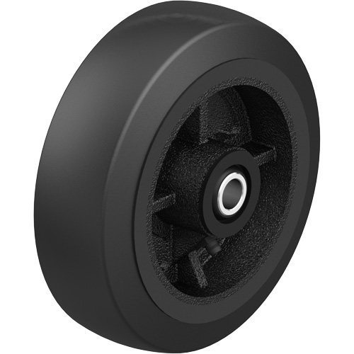 Roue en caoutchouc noir sur noyau en fonte noir, 12" (304,8 mm) dia. x 2-1/2" (64 mm) la, Capacit&eacute; de 396,8 lb (180 kg) Toolneeds Inc.