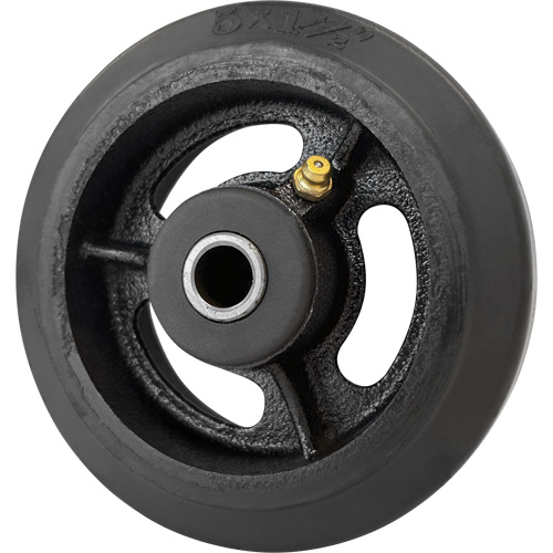 Mold-On Rubber Wheel, 5'' (127 mm) Dia. x 1-1/2" (38 mm) W, 400 lbs. (181 kg.) Capacity Toolneeds Inc.