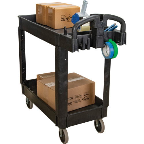 Chariot utilitaire, 2 tiers, 17-1/8" x 33-1/2" x 37-5/8", Capacit&eacute; 550 lb Toolneeds Inc.