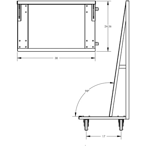 Single-Sided Heavy Duty A-Frame Cart with 6 Trays, 38" x 25" x 63", 2500 lbs. Capacity Toolneeds Inc.