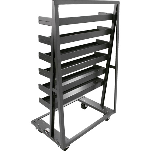 Chariot &agrave; cadre en A robuste &agrave; un c&ocirc;t&eacute; avec 6 plateaux &agrave; rebords, 38" x 25" x 63", Capacit&eacute; 2500 lb Toolneeds Inc.