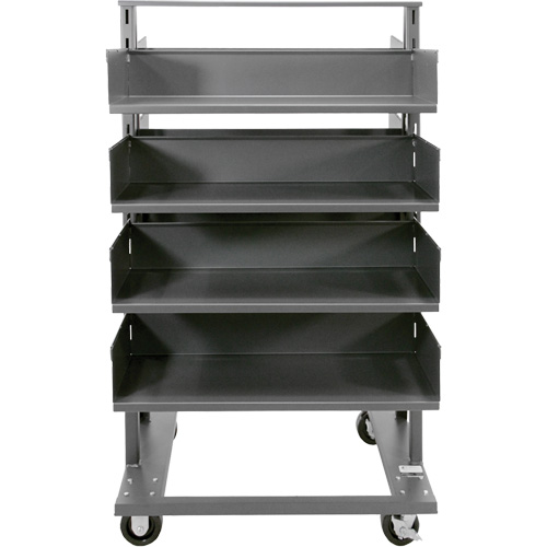 Double-Sided Heavy Duty A-Frame Cart with 8 Large Trays, 38" x 30" x 63", 2500 lbs. Capacity Toolneeds Inc.