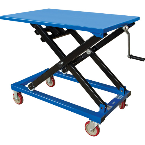 Manual Scissor Lift Table, 37-3/8" L x 23-5/8" W, Steel, 660 lbs. Capacity Toolneeds Inc.