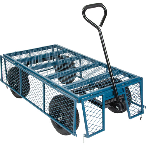 Wagon with Drop Sides, 24" W x 48" L, 800 lbs. Capacity Toolneeds Inc.
