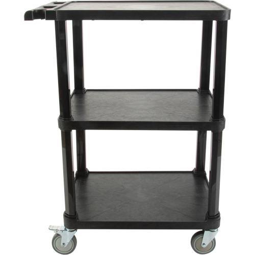 Utility Cart with Flat Shelf, 3 Tiers, 18-1/8" x 37-3/8" x 27-3/4", 330 lbs. Capacity Toolneeds Inc.