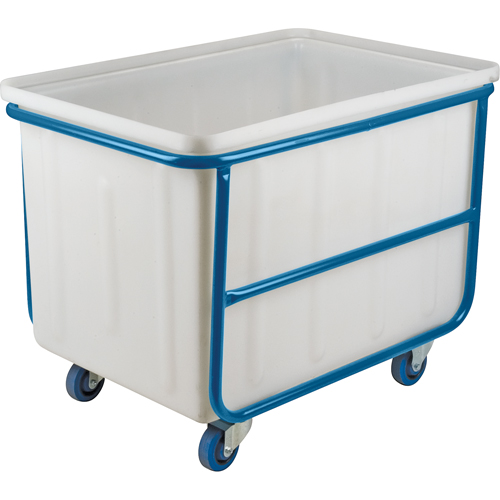 Straight Wall Box Truck, White Polyethylene, 46" L x 28" W x 31" H, 14 cu. ft. Volume, 1000 lbs. Capacity Toolneeds Inc.