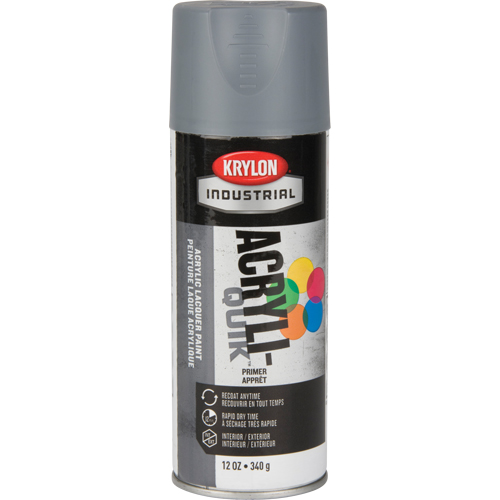 Industrial Acryli-Quik Lacquer, Grey, Very Flat, 12 oz., Aerosol Can Toolneeds Inc.