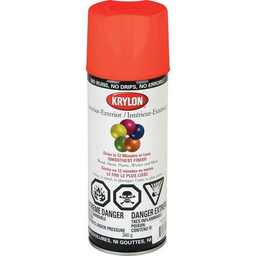 Fluorescent Spray Paint, Fluorescent Yellow/Orange, 11 oz., Aerosol Can Toolneeds Inc.