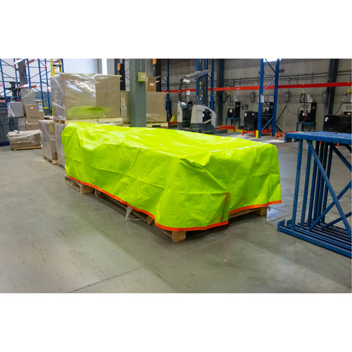 B&acirc;che tiss&eacute;e robuste haute visibilit&eacute;, Poly&eacute;thyl&egrave;ne, Vert/Orange, 16' x 20' x 12 mils Toolneeds Inc.
