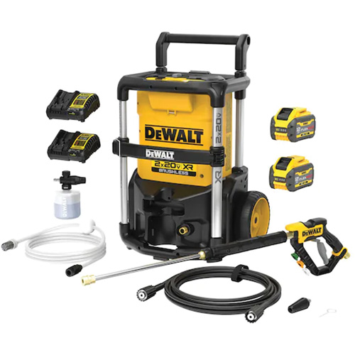 Ensemble de laveuse &agrave; pression avec moteur sans balai 2X20V MAX*, avec FLEXVOLT, &agrave; pile, 1600 PSI, 1,2 gal./min Toolneeds Inc.