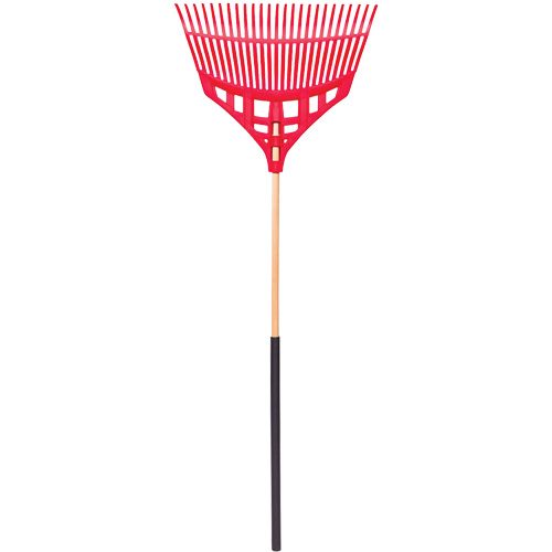 Leaf Rake, 24" Blade, Wood Handle, Plastic Blade Toolneeds Inc.
