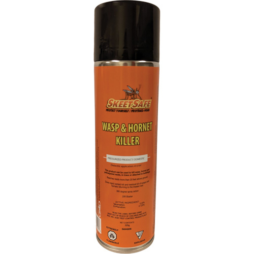 SkeetSafe&reg; Wasp & Hornet Spray, 350 g, Aerosol Can, Solvent Base Toolneeds Inc.