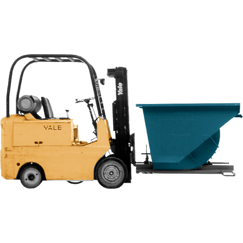 Conteneur autobasculeur, Acier, 3/4 vg³, Bleu Toolneeds Inc.