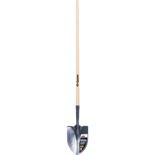 Pro Round Point Shovel, Tempered Steel Blade, Wood, Straight Handle Toolneeds Inc.